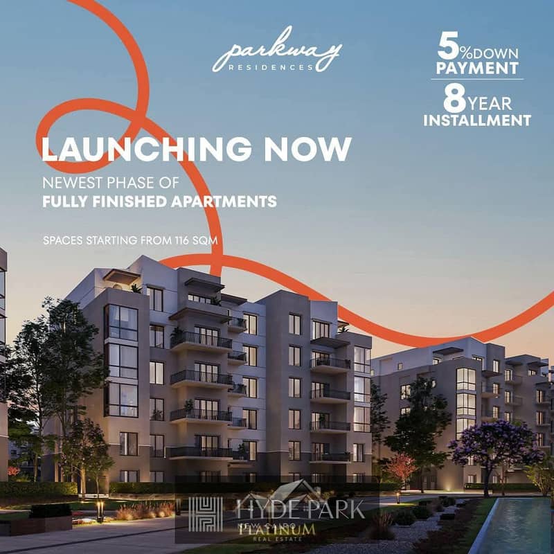 NEW LAUNCHING IN PARKWAY RESIDENCE BY   HYDE PARK NEW CAIRO 0