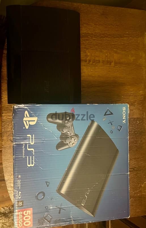 ps3 super slim black بليستيشن ٣ بحاله ممتازه 0