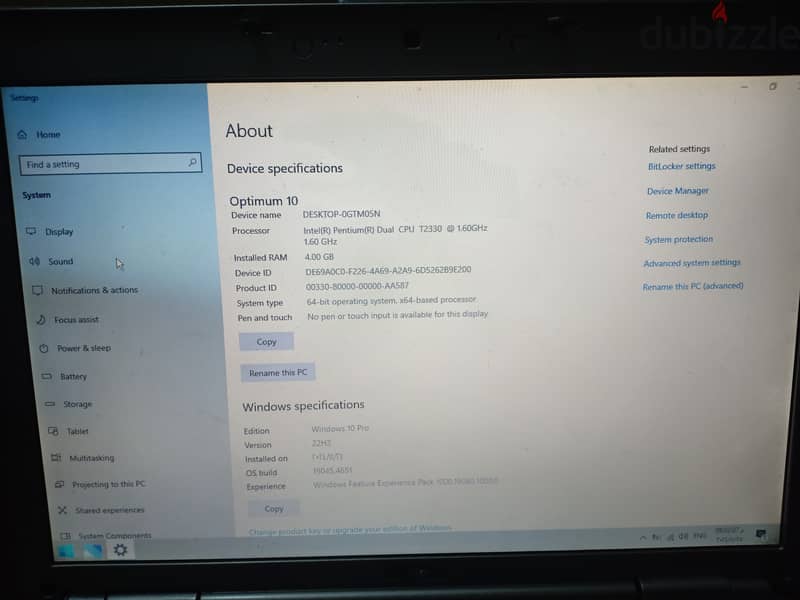 لاب توب laptop dell inspiron 1520 3