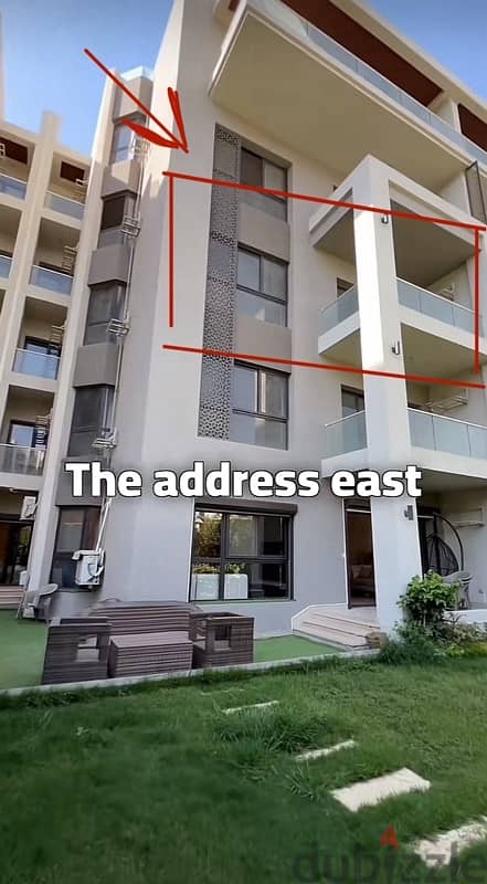 شقة متشطبة استلام فوري في التجمع الخامس بكمبوند the address east 0