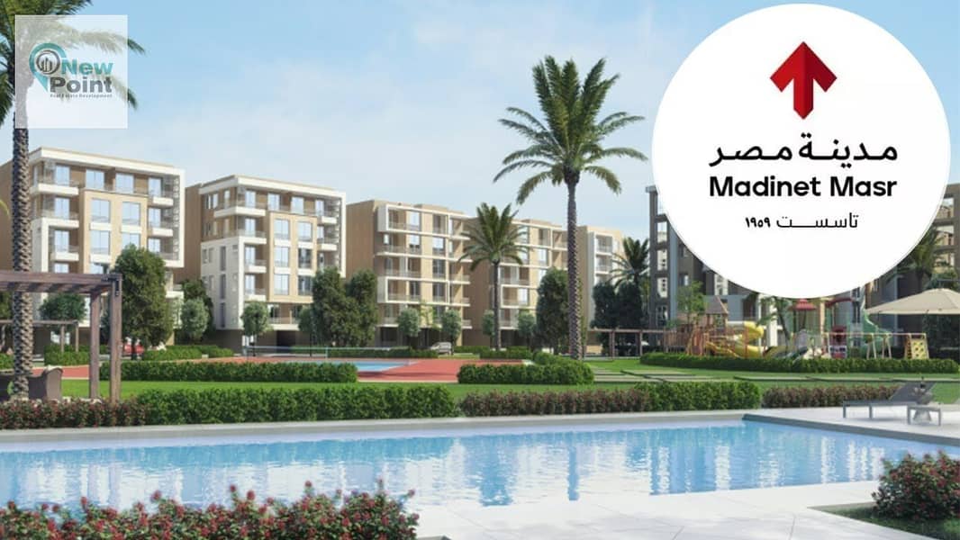 For a limited time, a 50% discount allows you to own an apartment in the most distinguished compound in New Cairo, Tag City, Origami Golf phase 0