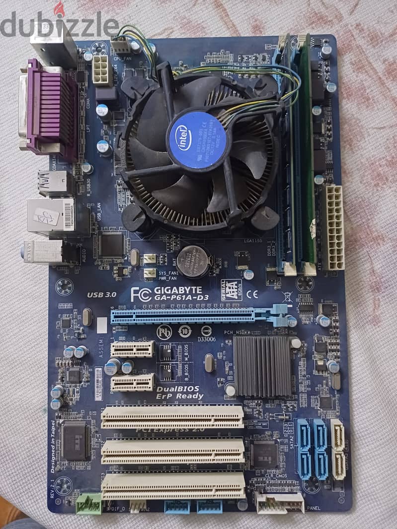 core i7 3770 + (ram 12 4+8) + Motherboard p61a-d3 1