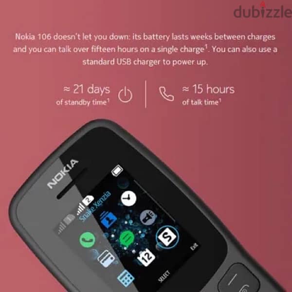 Nokia 106 Dual. . موبايل زارير 3