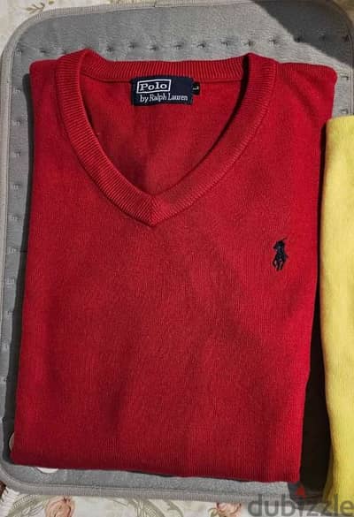 Polo Ralph Lauren slim fit  بولو رالف لورين أصلي جديد صوف كشمير