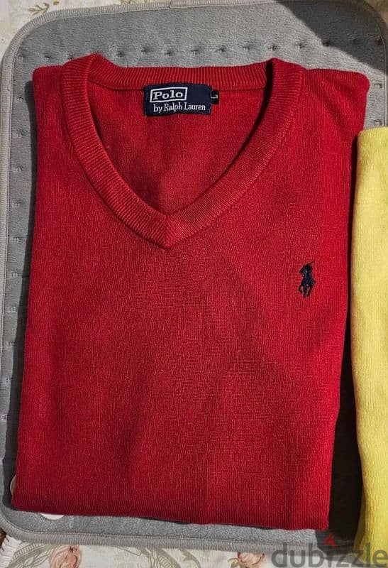 Polo Ralph Lauren slim fit  بولو رالف لورين أصلي جديد صوف كشمير 0