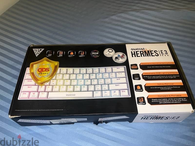 gaming keybord hermes e3 rgb 61 keys كيبورد جامينج بينور 0