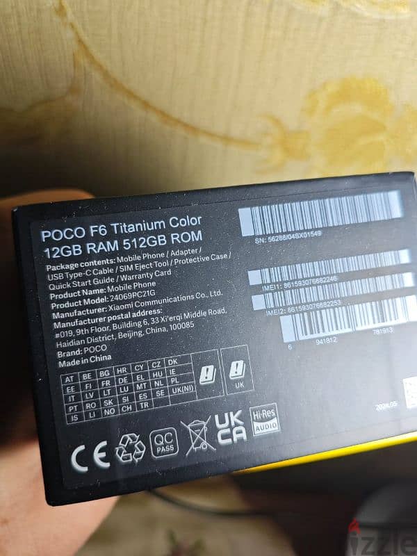 POCO F6 512GB Ram 12 1