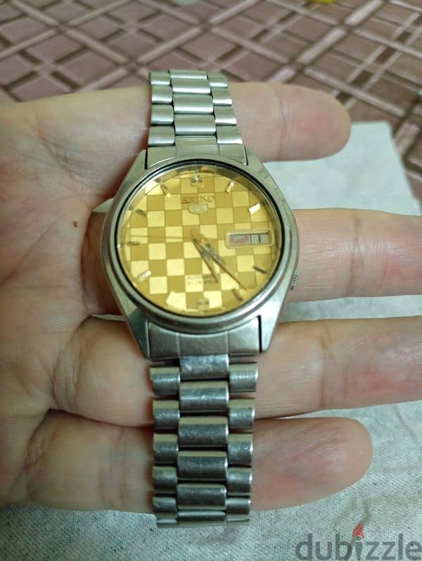 ساعه seiko5 اتوماتيك ياباني اصلي حاله ممتازة ،، بدون فصال 6