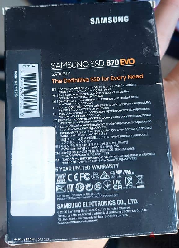 Samsung ssd 250 1