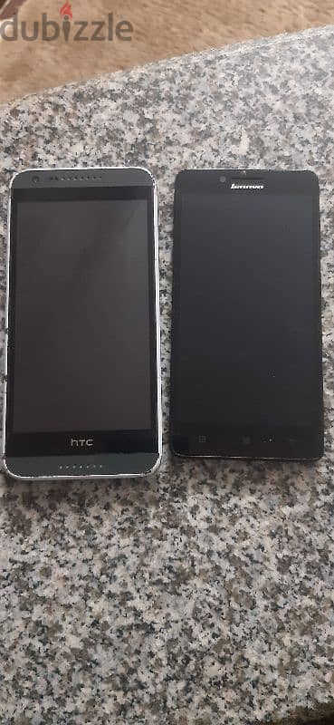 ٢موبايل واحد لينوفو  والتاني htc 5