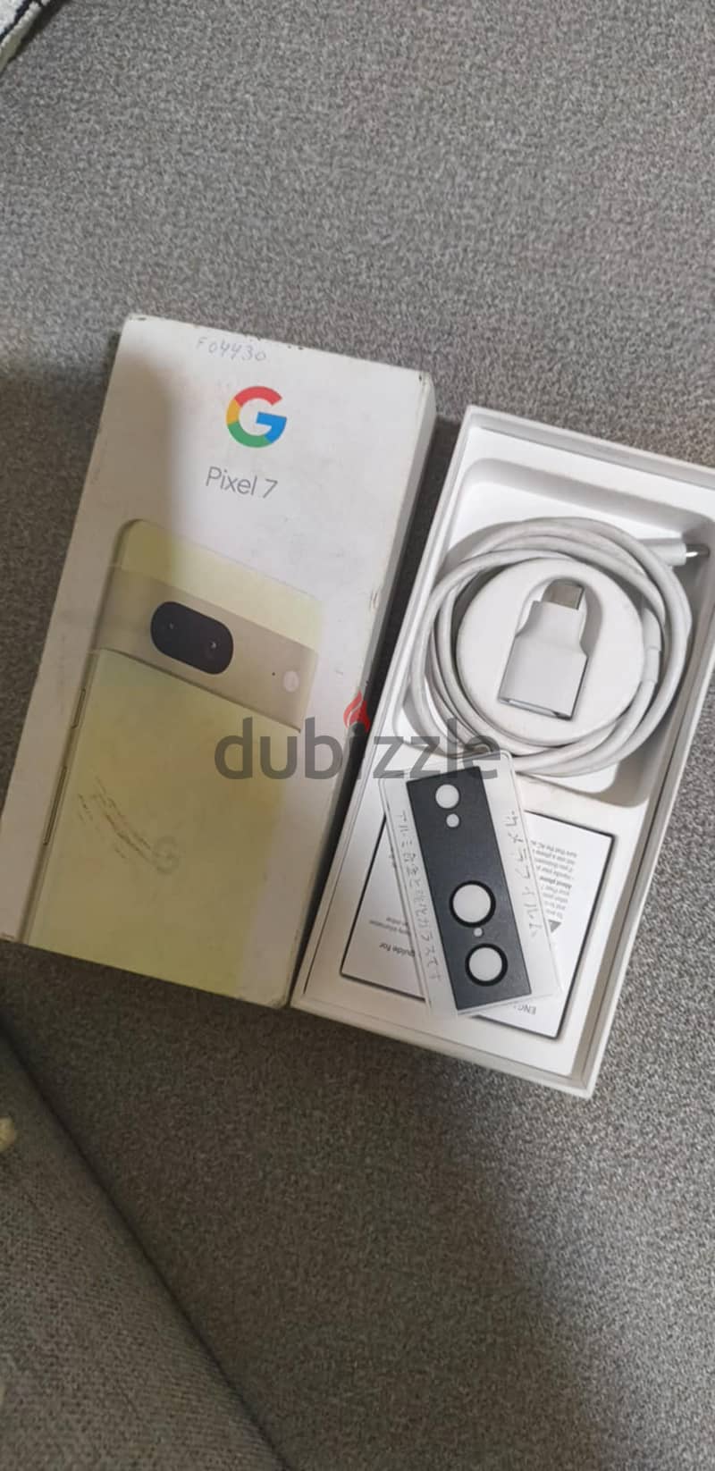 Google Pixel 7 with box and all accsesories + cover 7