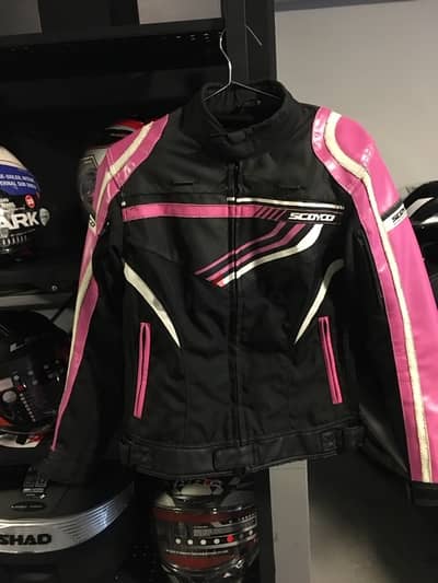 جاكت سيفتي حريمي Women's Motorcycle Jacket SCOYCO Safety