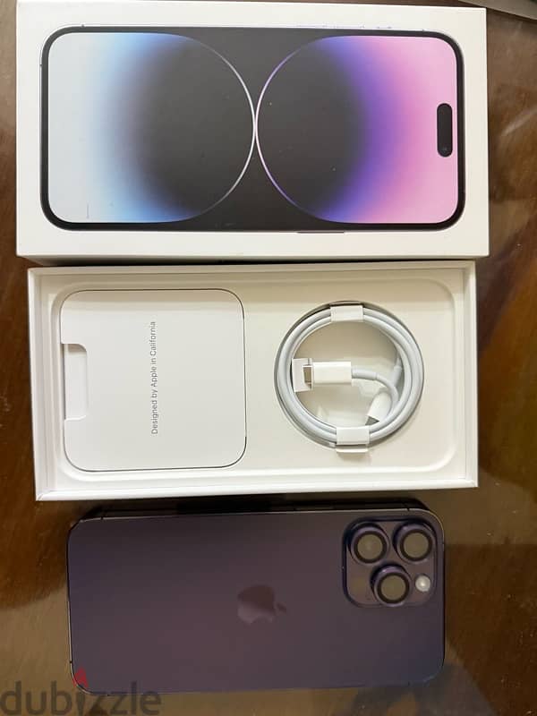 IPhone 14 Pro Max physical dual sim deep purple آيفون ١٤ برو ماكس خطين 6