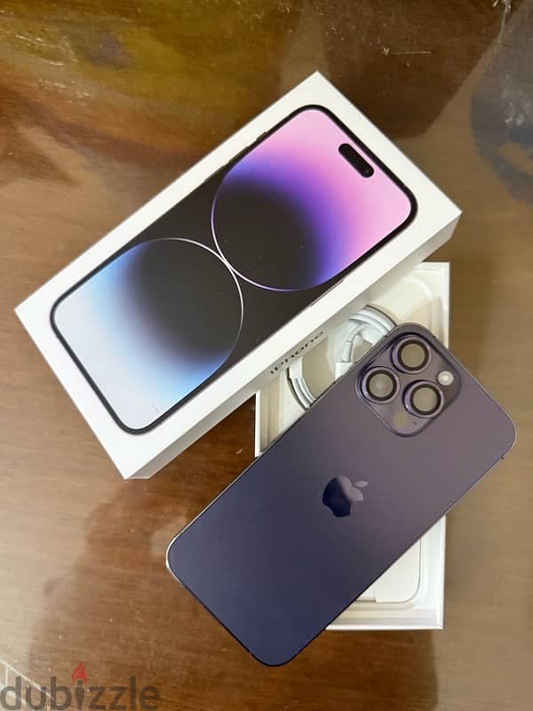 IPhone 14 Pro Max physical dual sim deep purple آيفون ١٤ برو ماكس خطين 1