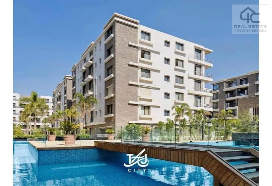 Apartment in Phase lake park 158 m 3 bedrooms semi finished for sale in Taj city directly on suez road in front of kempinski Hotel 0