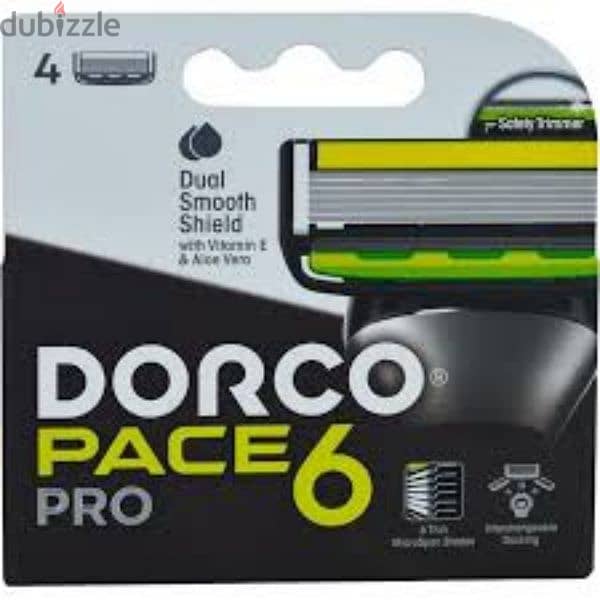 شفرات ماكينة حلاقة دوركو dorco pace 6 pro 1