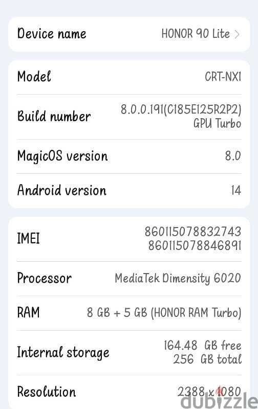 Honor 90 Lite 5G 6