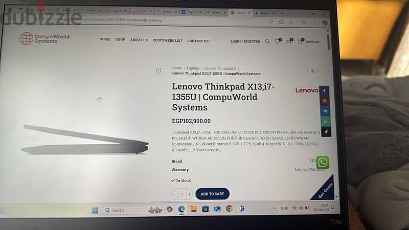 thinkplus lenovo x13 yoga gen 4 corei7 7