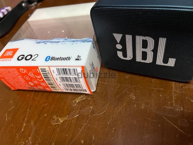 JBL GO 2 مستعمله حالة ممتازة بجميع مشتملاتها 1