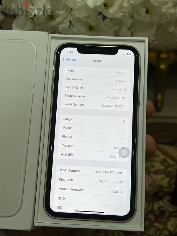 IPhone 11 128GB 87% استعمال خفيف 4