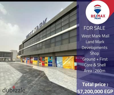 West Mark Mall  Shop   For Sale 260m