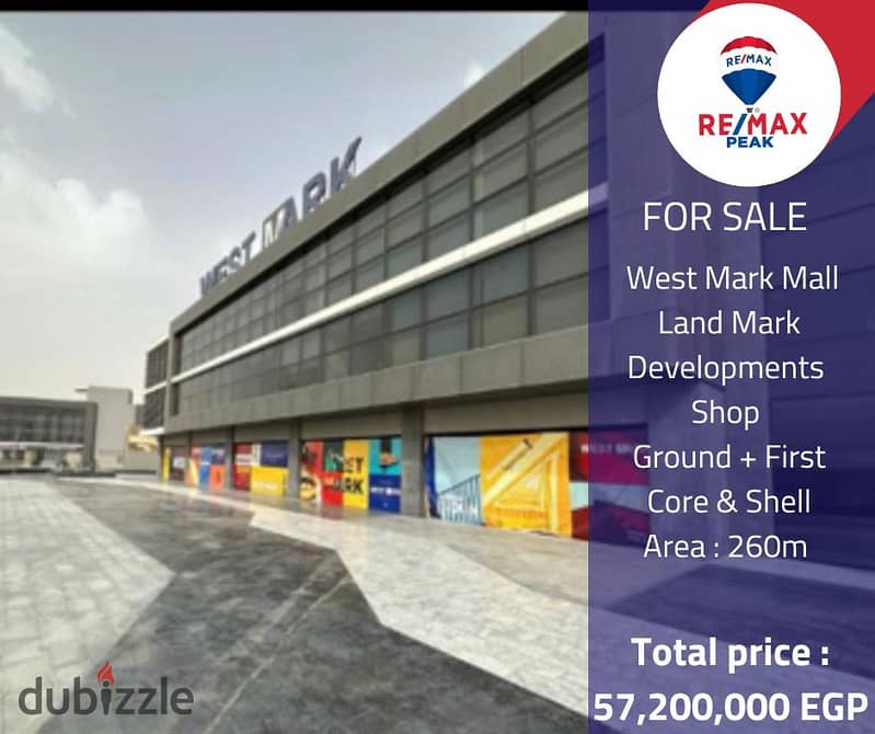 West Mark Mall  Shop   For Sale 260m 0