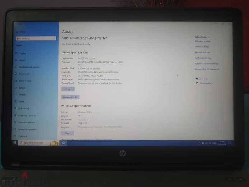 HP probook 650 G1 core i5 4th 1