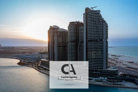 Apartment for sale in Alalamin Towers with a terrace area first row view on the sea 150 meters with city edge | Alalamin Towers