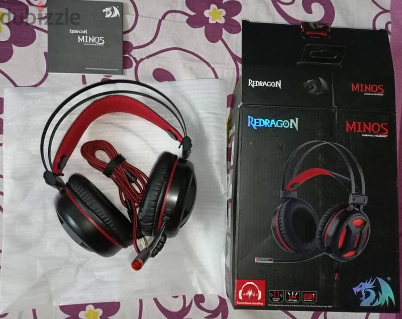 Redragon MINOS H210 7.1 GAMING HEADSET + ONIKUMA STAND 6