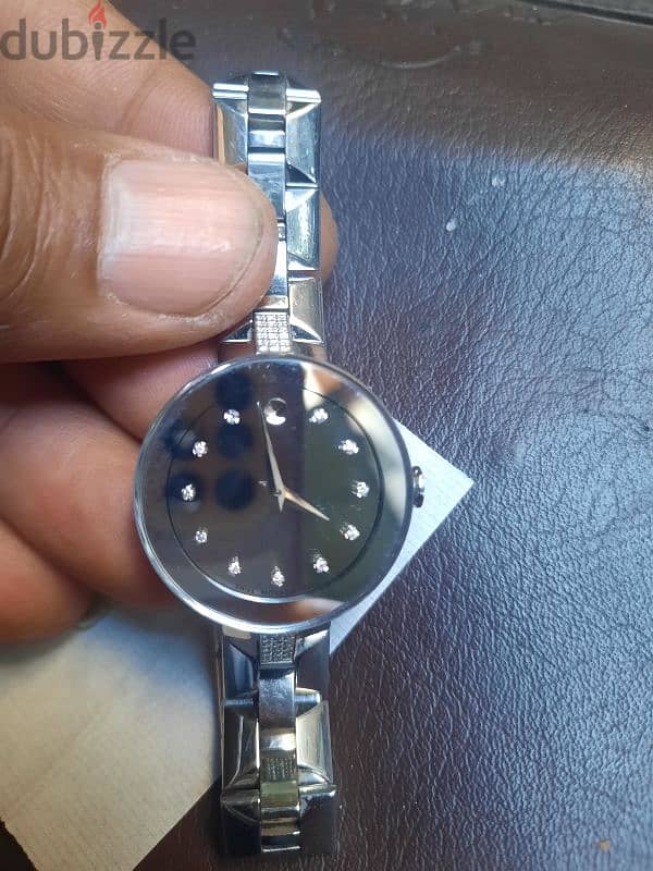 Movado Original Swiss Lady Watch With Real diamond 3