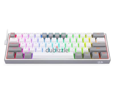 REDRAGON K617 Fizz RGB White-Grey Mechanical Tournament Keyboard 60% T