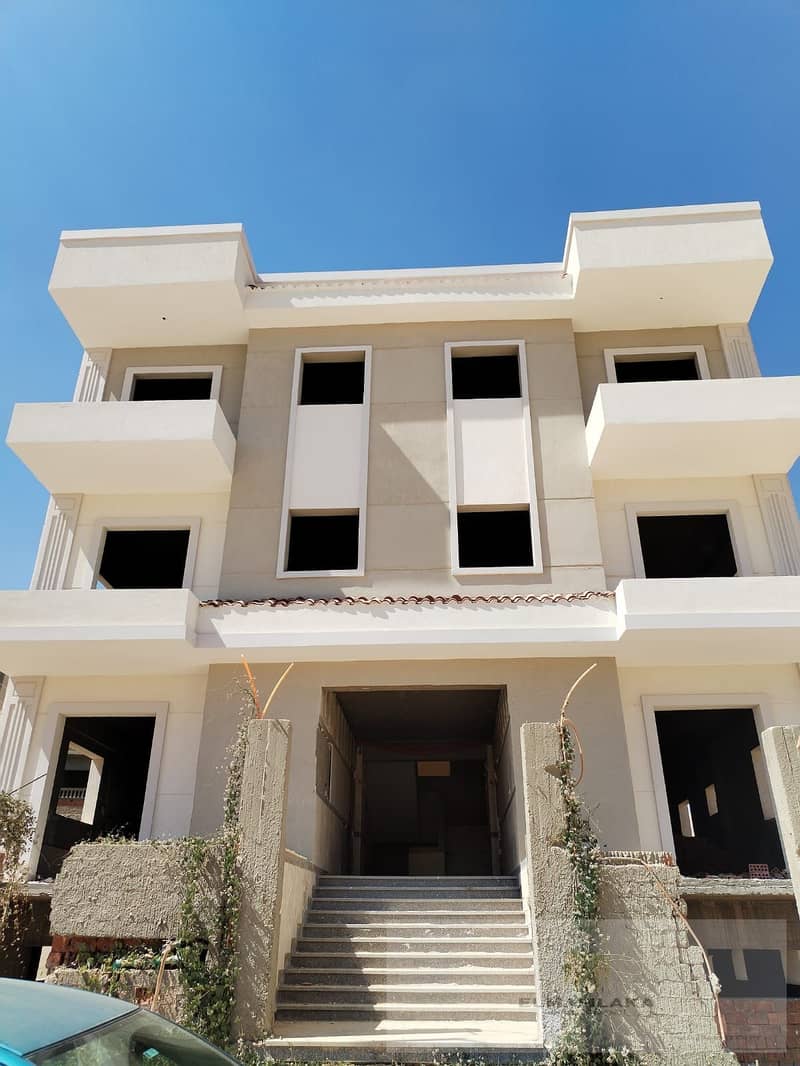 Entire Building for Sale 5 floors, 2 apartments per floor (210 sqm each), fully equipped with utilities, finished façade, marble stairs, and complete 0