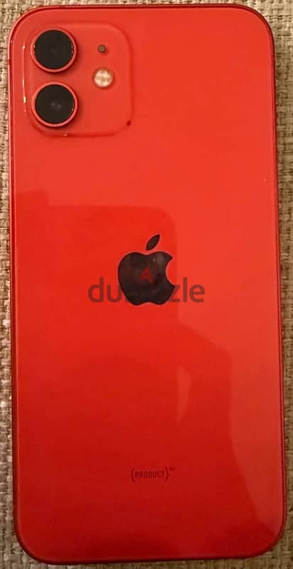 Iphone 12 red 128 G battery 77% with the box and original charging cab 0