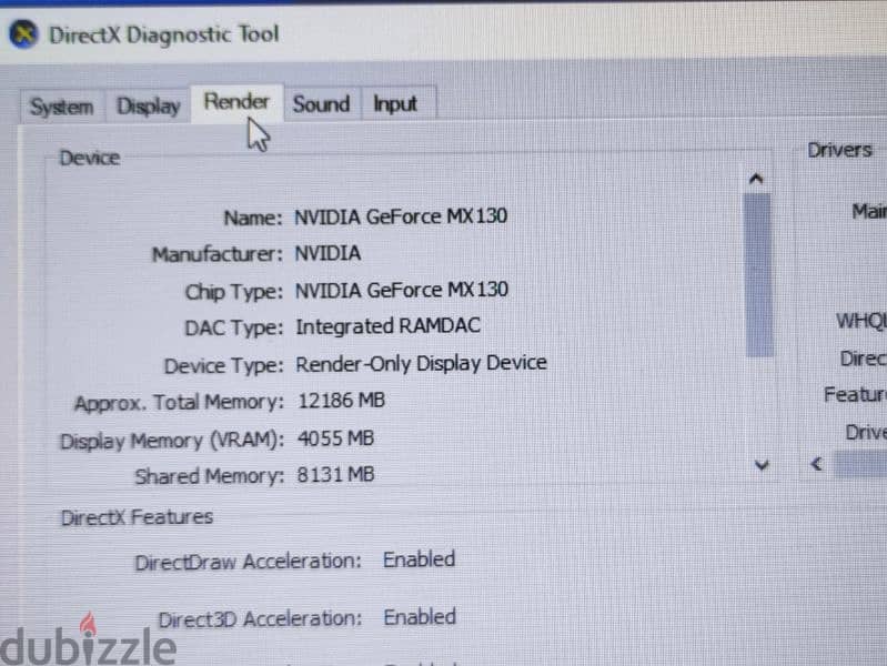 لاب i7 بهاردين وكارت نفيديا 4G 6