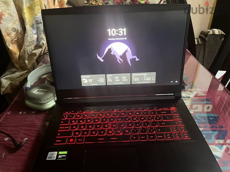 Msi gf63 i5 10300h  بدون خدشة حالة جديدة 0