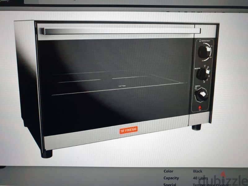 fresh full electric oven 48 L 5