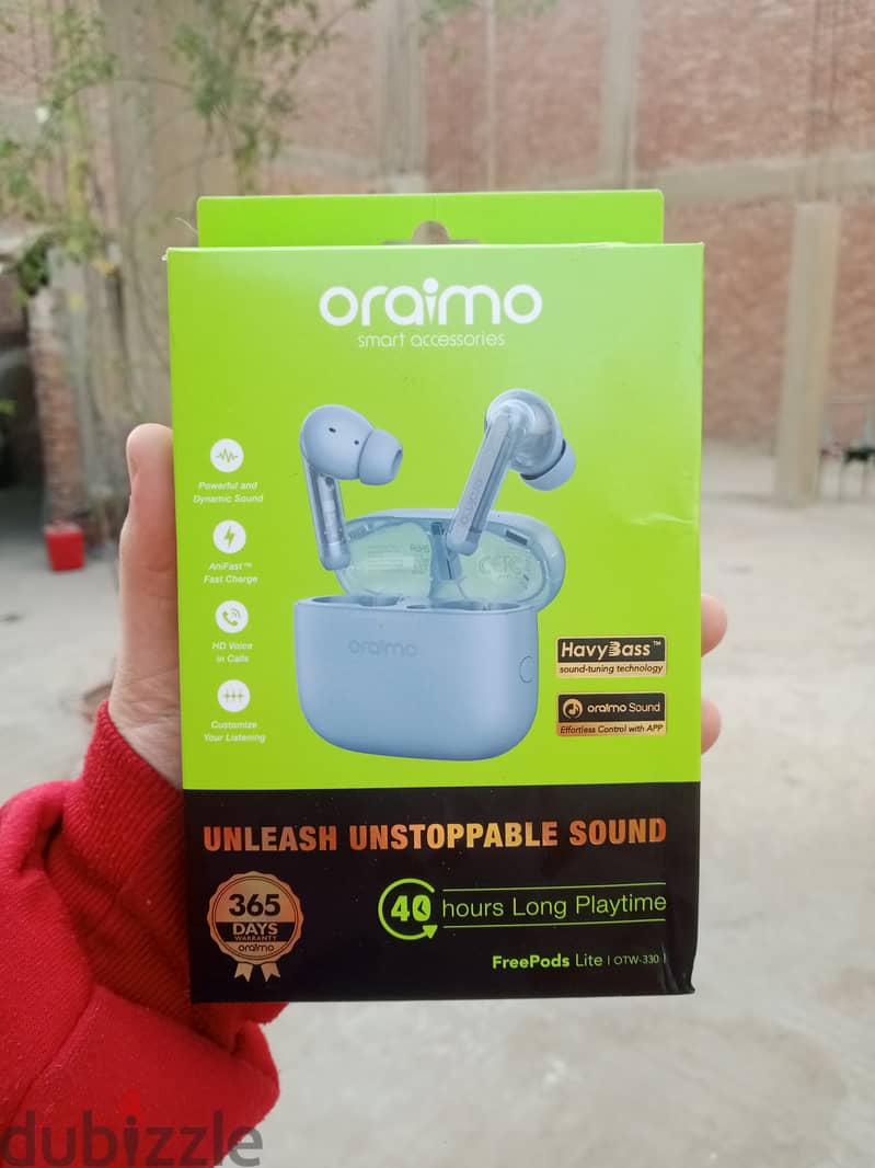 Oraimo freepods lite سماعة اورايمو فري بادر لايت   ( استعمال يومين ) 2