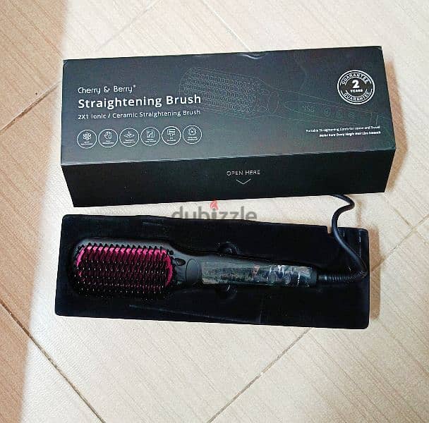 فرشاة فرد الشعر الايونية شيري اند بيري cherry straightening brush 0