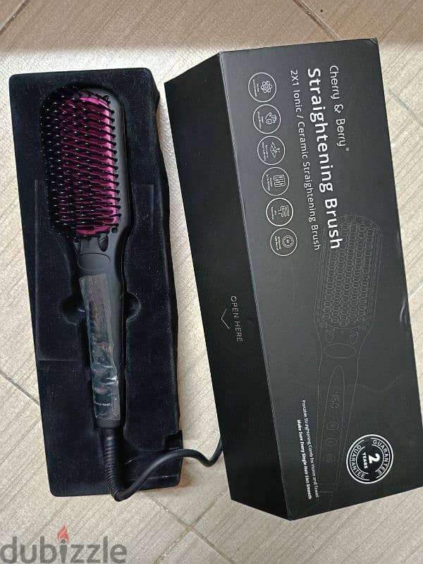 فرشاة فرد الشعر الايونية شيري اند بيري cherry straightening brush 4