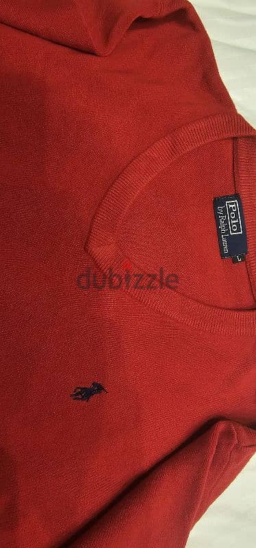 Polo Ralph Lauren slim fit  بولو رالف لورين أصلي جديد صوف كشمير 5