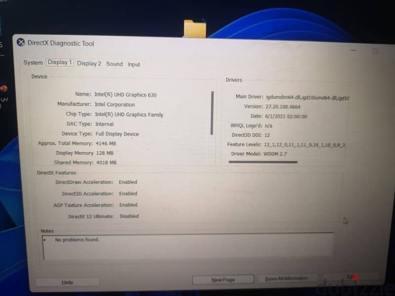 Dell G3 3579 i5 8th gen Nvidia GTX 1050 5