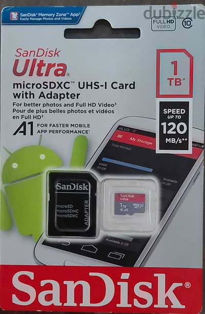 Sandisk Ultra 1TB micro SDXC UHS-I Card with Adaptor  new sealed