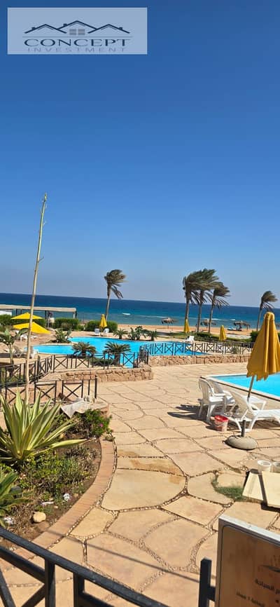 Sea + Pool View Fully Finished Ground Chalet + Garden For Sale In Topaz - Ain Sokhna