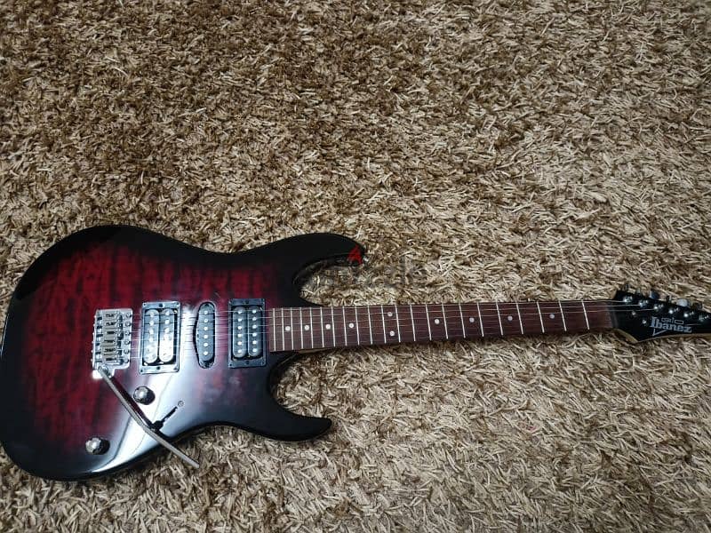 Ibanez GIO RX70QA Electric Guitar Quilted Red 0