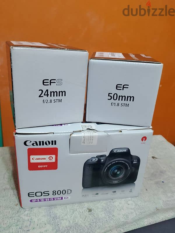 للبيع حاله جديدة Canon 800d 0