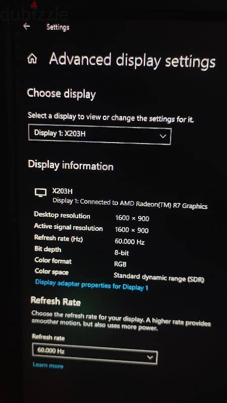 Acer X203H 20"inch 2