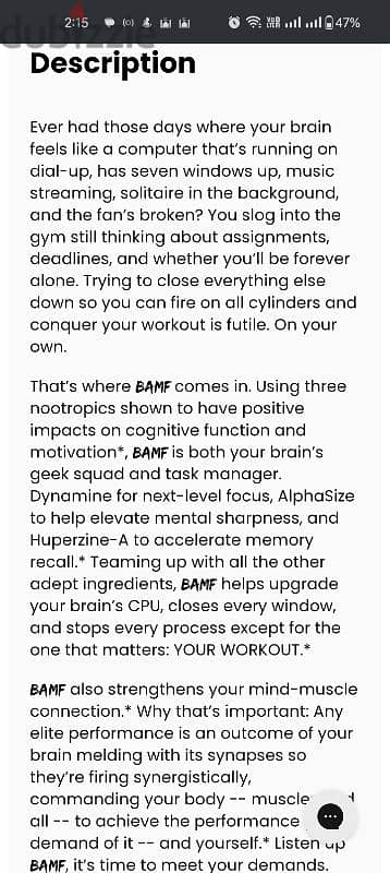 BAMF BUCKAF NOOTROPIC PRE-WORK 8