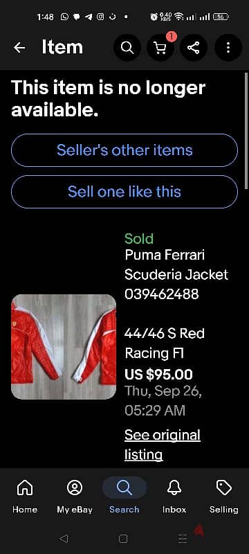 جاكيت بوما فيراري اوريجنال puma ferrari scuderia jacket 3