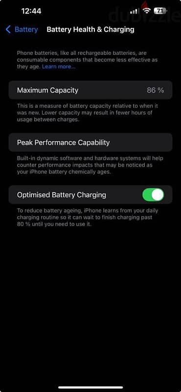 iPhone 13 Pro max 128 Giga 86% battery 3