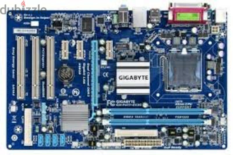 باندل بوردة g41 عليه بروسيسور core 2 quad q9550 مع فانة البروسيسور 0